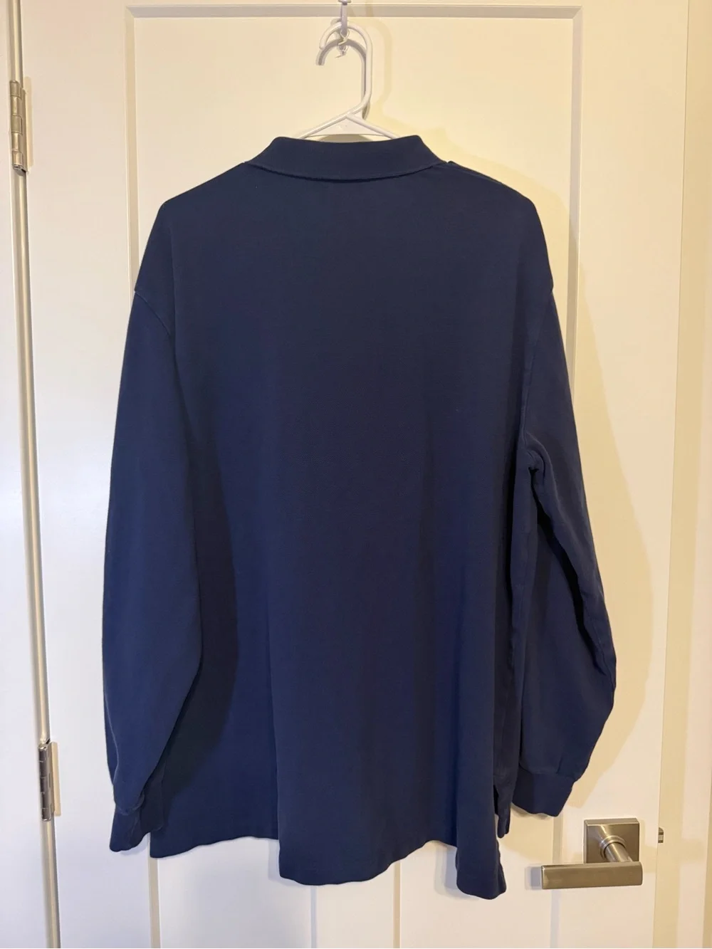 Polo by Ralph Lauren Navy Long Sleeve Polo with Red Pony 100% Cotton
